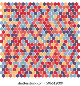 Hexagon pattern. Vector background.