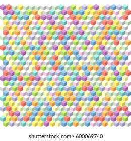 Hexagon pattern. Vector background.