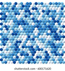 Hexagon pattern. Vector background.