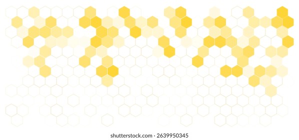 Hexagon pattern vector background, abstract medical science molecule chemistry geometric pattern honeycomb.