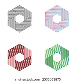 Hexagon Pattern Vector Editable EPS 10