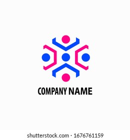 hexagon patterned logos and icons. logos for company and business icons