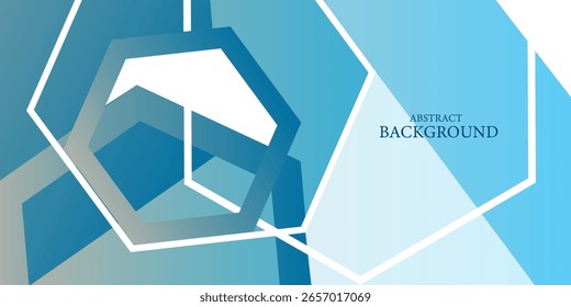 hexagon patterns blue and white layers and lines decorative minimalist abstract modern cover design,card and futuristic creative background vector illustration.