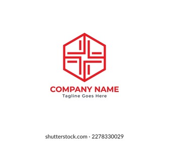 Hexagon Plus Medical Logo Concept sign icon symbol Element Design. Clinic, Hospital, Health Care Logotype. Vector illustration logo template