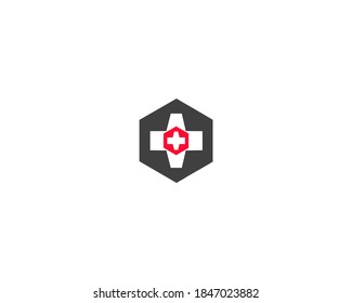 Hexagon und Vektorsymbol
