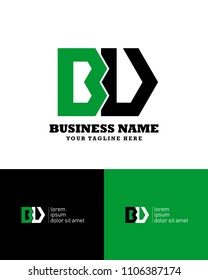 Hexagon or polygon initial B U logo concept vector, industrial logo.