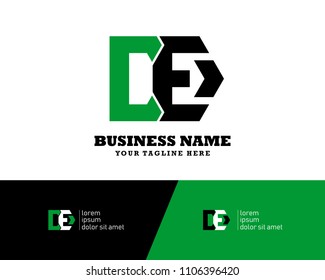 Hexagon or polygon initial C E logo concept vector, industrial logo.