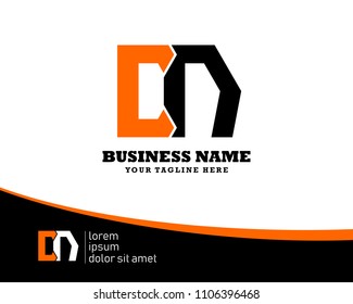 Hexagon or polygon initial C N logo concept vector, industrial logo.