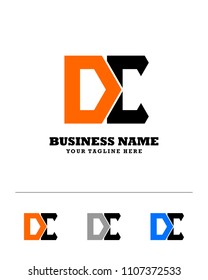 Hexagon or polygon initial D C logo concept vector, industrial logo.