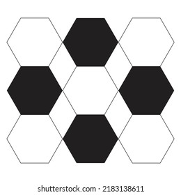 ilustración abstracta del vector de colmena de abejorro de patrón de polígono hexagonal