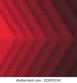Hexagon red background. Layout for presentation. Abstract image.