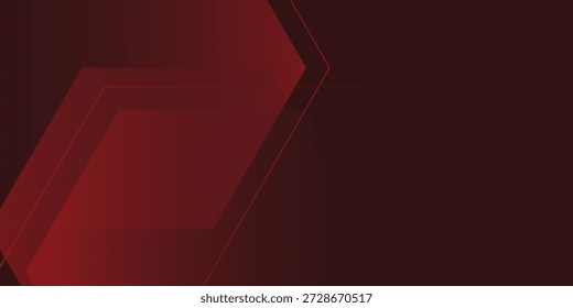 Fondo de mosaico poligonal rojo hexágono, Ilustración vectorial, negocio creativo moderno
