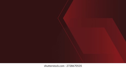 Fondo de mosaico poligonal rojo hexágono, Ilustración vectorial, negocio creativo moderno
