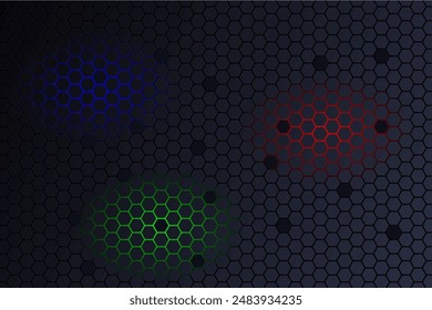 hexagon rgb background vector free