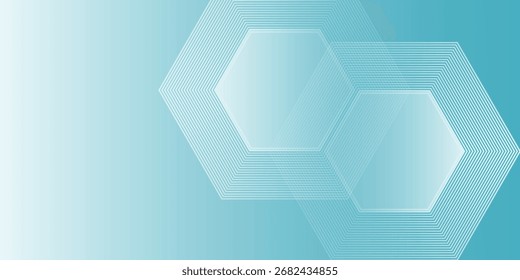 Concepto de la ciencia del hexágono para su arte moderno del diseño