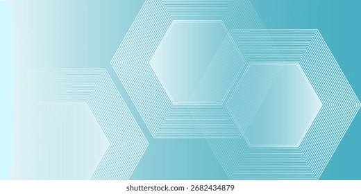 Hexagon science concept for your design modern art