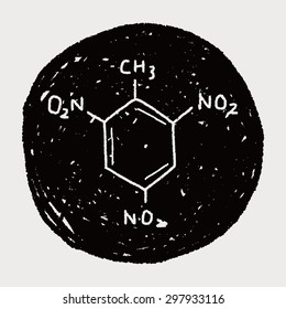 hexagon science doodle
