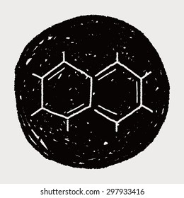 hexagon science doodle
