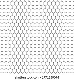 Hexagon seamless background line pattern.Honeycomb background pattern. Vector isolated texture. Comb seamless texture design. EPS 10