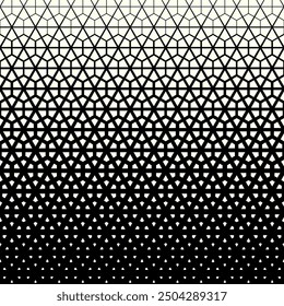 Hexagon seamless Halftone pattern of printable vector. Ink Print repeating patterns of triangle geometric Background.
