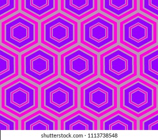 Hexagon seamless pattern.