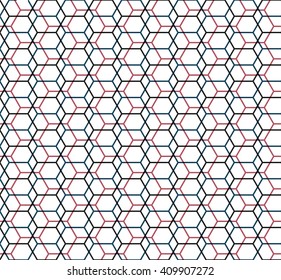 hexagon seamless pattern. grid of hexagons. abstract modern tile. vector illustration. design for the background display, flyers, brochures fabric, science, technology, textile pattern. dark color