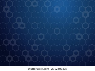 Sechseck nahtloses Muster. Medizintechnik und chemisches Design Hintergrund. Geometrischer abstrakter Hintergrund mit verschiedenen Sechsecken. Vektorgrafik