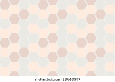 Hexagon seamless pattern. Polygon background. Soft colors.