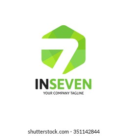 Hexagon seven logo template