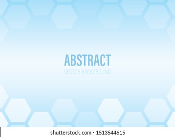 hexagon shape for background wallpaper with blue soft color gradient and modern style - vector