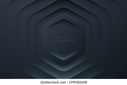 Hexagon shape decoration light and shadow background