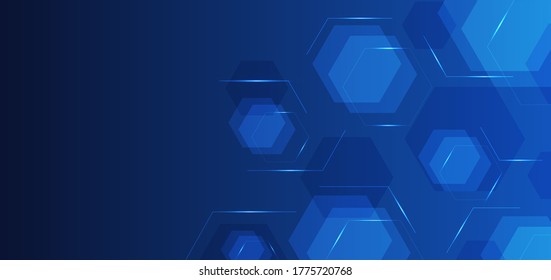Hexagon-Form überlappen Schicht-Design-Technologie Hintergrund mit Raum. Vektorgrafik.