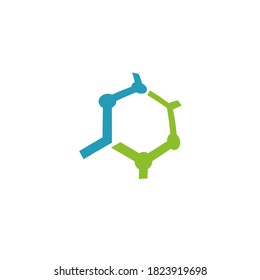the hexagon shape shows the structure of a molecule