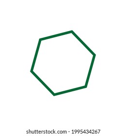 HEXAGON SHAPE SIMPLE CLIP ART VECTOR