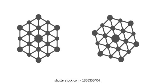 Hexagon-Formzeichen. Hexagonalelement für Ihr Projekt.