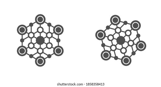 Hexagon shape symbol. Hexagonal element for your project.