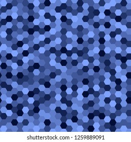 hexagon shapes. blue glitter. simple technical background. vector seamless pattern. textile paint. blue repetitive background. fabric swatch. wrapping paper