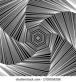 Hexagon shapes swirl design template shell pattern