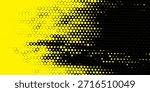 Hexagon Shapes Vector Abstract Geometric Technology Retrowave Sci-Fi Texture Isolated on Light Background. Halftone Hex Retro Simple Pattern