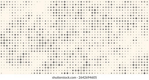 Hexagon Shapes Vector Abstract Geometric Technology Retrowave Sci-Fi Texture Isolated on Light Background. Halftone Hex Retro Simple Pattern. Minimal 80s Style Dynamic Tech Wallpaper