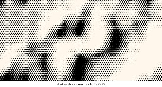 Formas hexagonales Vector Tecnología geométrica Abstractas Retrowave Sci-Fi Textura aislada sobre fondo claro. Patrón simple retro hexagonal semitono