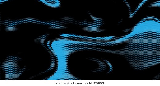 Hexagon Shapes Vector Abstract Geometric Technology Retrowave Sci-Fi Texture Isolated on Light Background. Halftone Hex Retro Simple Pattern