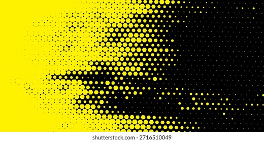 Formas hexagonales Vector Tecnología geométrica Abstractas Retrowave Sci-Fi Textura aislada sobre fondo claro. Patrón simple retro hexagonal semitono