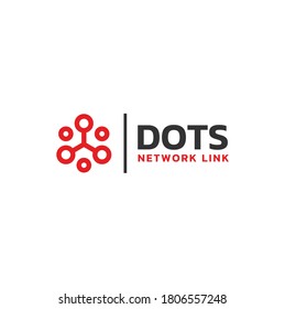 hexágono con diseño de logotipo de seis puntos