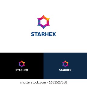 Hexagon Star Colorful Logo

A beautiful colorful logo start with comb inside, made of 6 corners shape, and low poly parts.