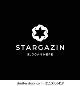 Hexagon Star Logo Design Template