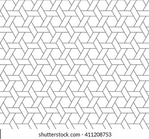 hexagon star seamless pattern .Vector illustration. EPS 10.