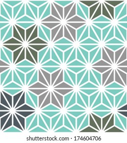 Hexagon Starburst Lines Geometric Seamless Background Pattern