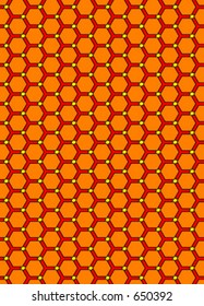 Hexagon and stars background