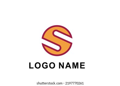Hexagon with stripes color for Initial S Logo design inspiration